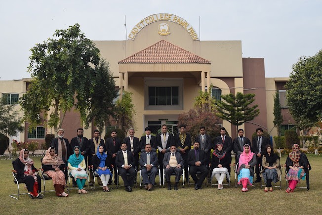Cadet College Rawalpindi main academic block with faculty and staff